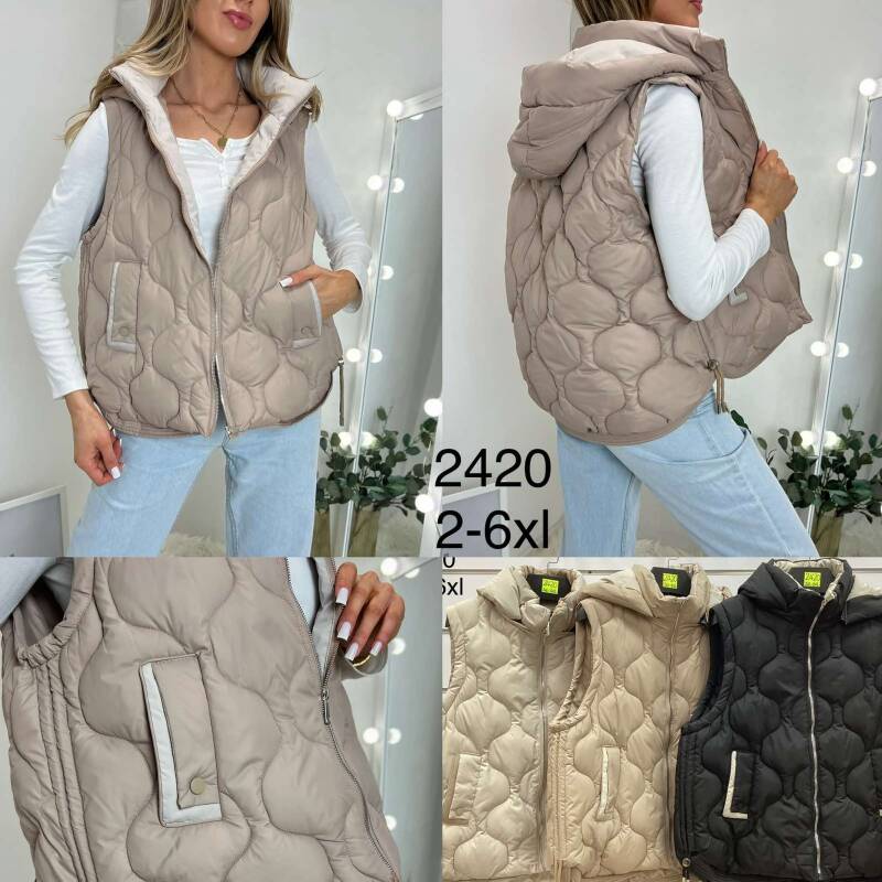 Kamizelki damskie Roz 2XL-6XL, Mix Kolor .Paczka 5 szt